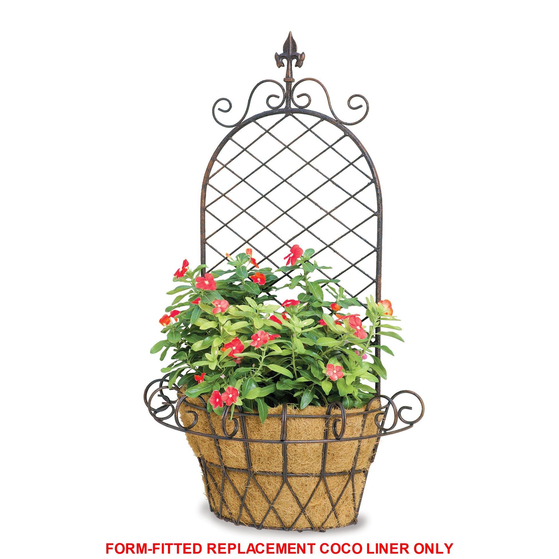 Deer Park Ironworks Replacement Coco Liner for Finial "X" Wall Basket (WB134)