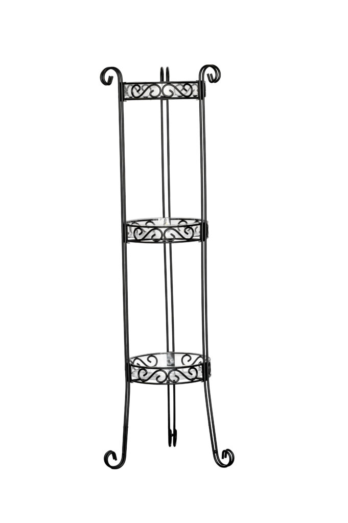 Deer Park Ironworks Imperial 3 Tier Plant Stand w/ Trays