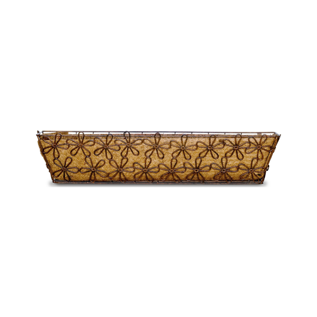 Deer Park Ironworks Large Multi-Daisy Window Box w/ Coco Liner