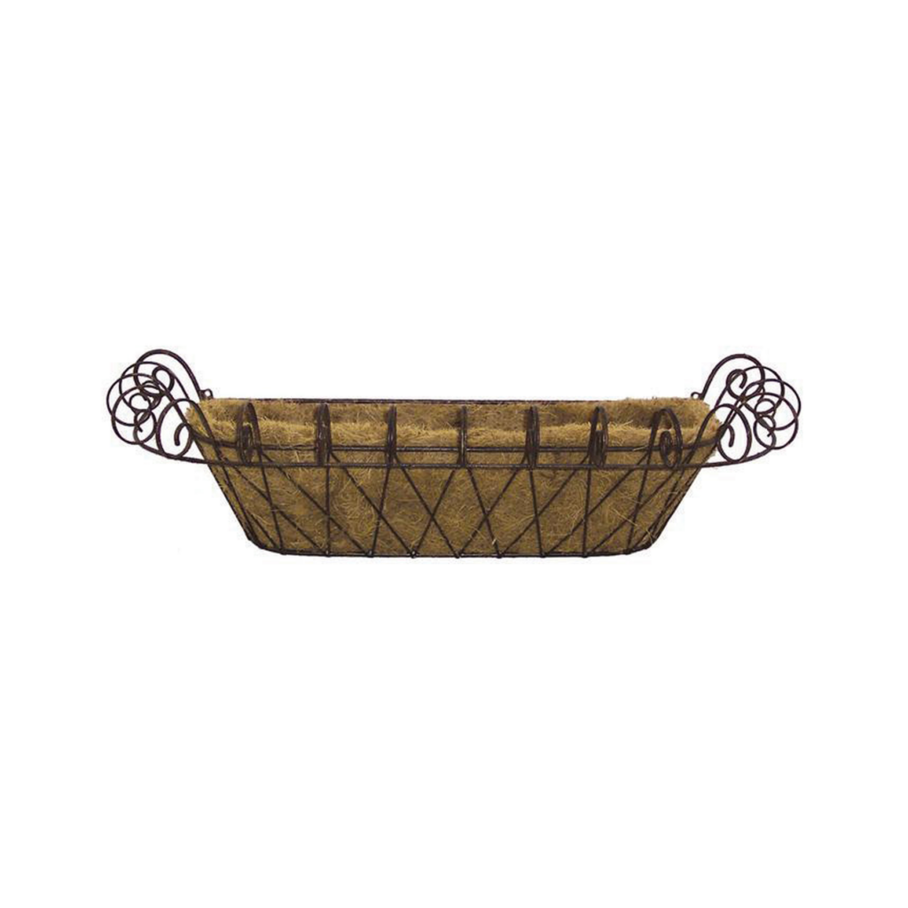 Deer Park Ironworks Small French Window Box w/ Coco Liner