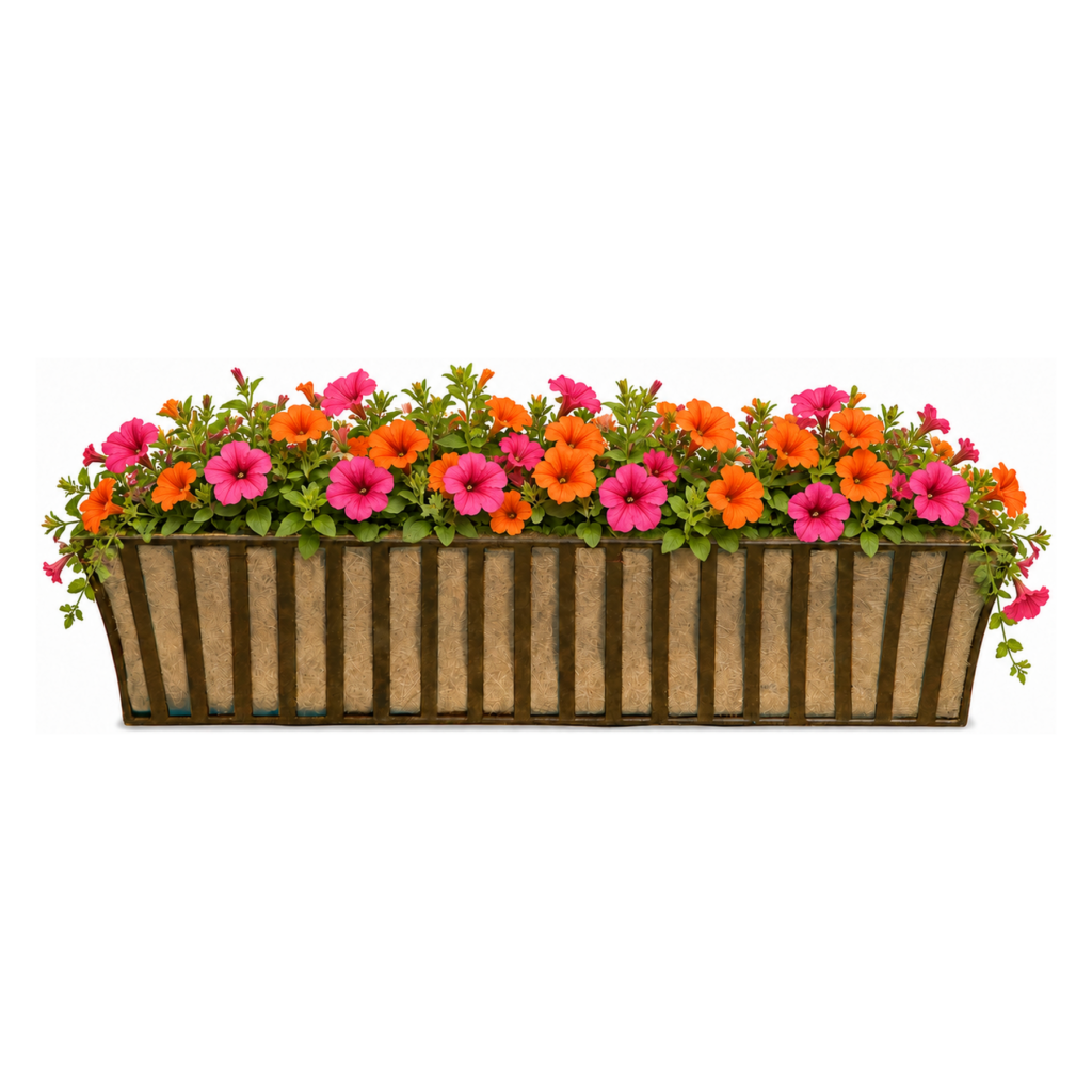 Deer Park Ironworks Large Solera Window Box w/ Coco Liner